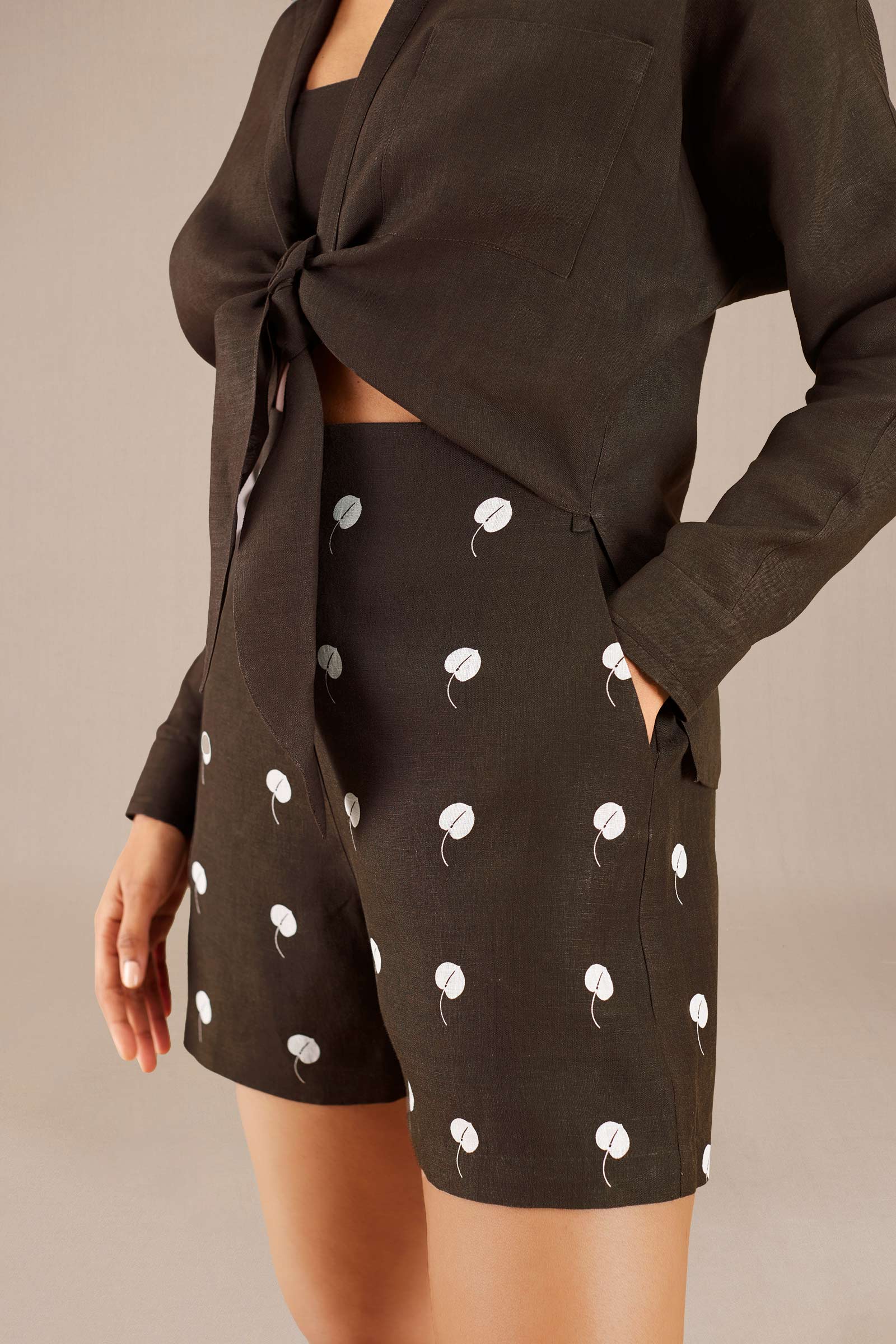 Izara Knotted Shirt Set - Image 6